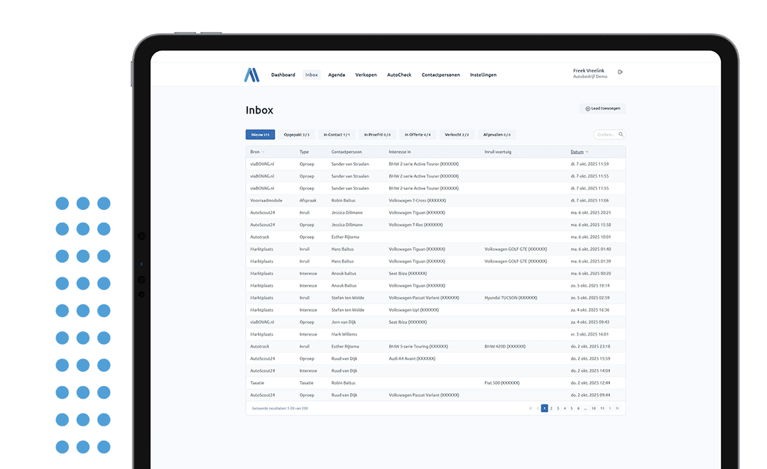 MSM – MySalesManager – Mockup Leadbeheer MSM - MySalesManager - Mockup Leadbeheer